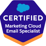 David Palencia - Certified Marketing Cloud Email Specialist - Badge